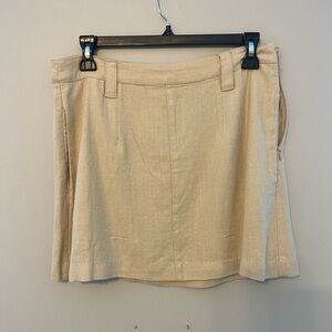 Linen blend Free People mini skirt